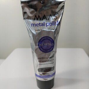 MAAS Metal Polish French Lavender 2.0 Oz cleans protects PARTIALLY USED TUBE